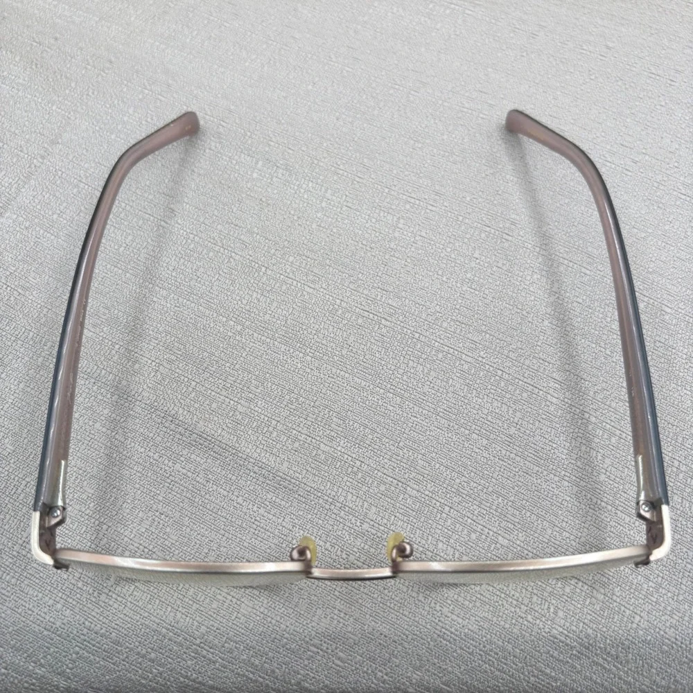 Jenny Lynn Bliss Semi Rimless Eyeglasses Gunmetal Mauve Crystal 50-18-138 Y2K